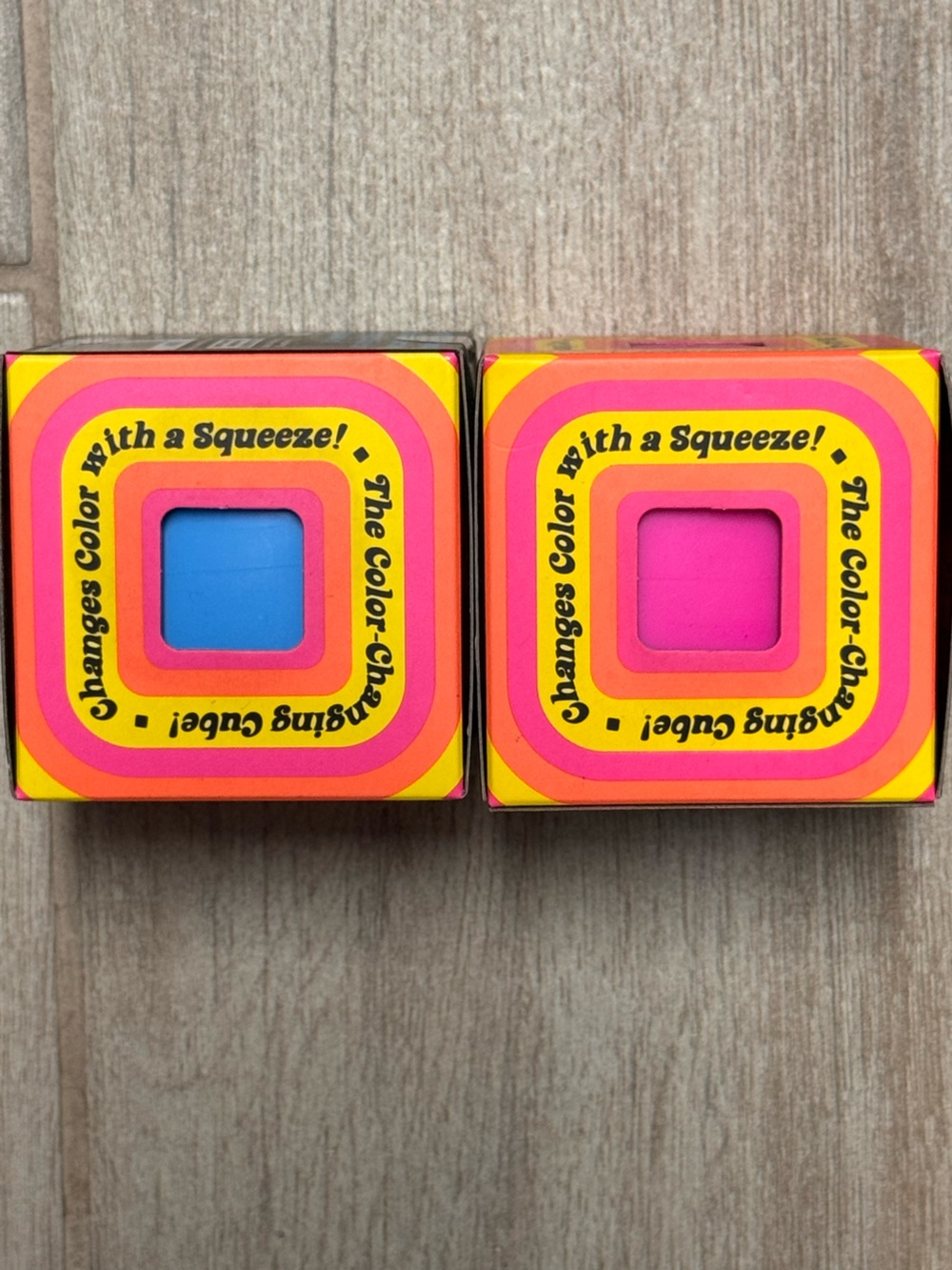 Pink & Blue NeeDoh Color Changing Cubes